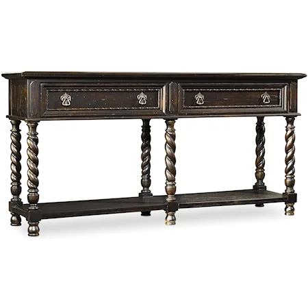 Console Table with 2 Drawers